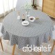 Nappe ronde en polyester avec imprimé floral moderne pour mariage  restaurant et fête 150 cm  gris  free size - B07HHR8XB5